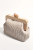 Piper Wavy Timber Frame Clutch Mocha/Natural