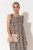 Piper Wavy Timber Frame Clutch Mocha/Natural