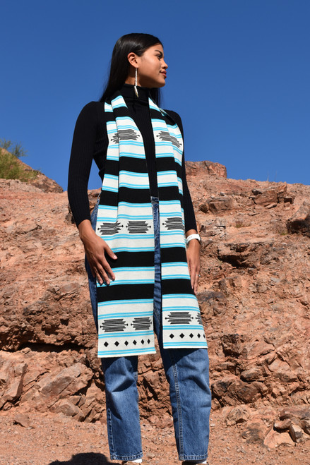 Wind in Turquoise Scarf