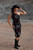 Black Mesa Single Shoulder Dress