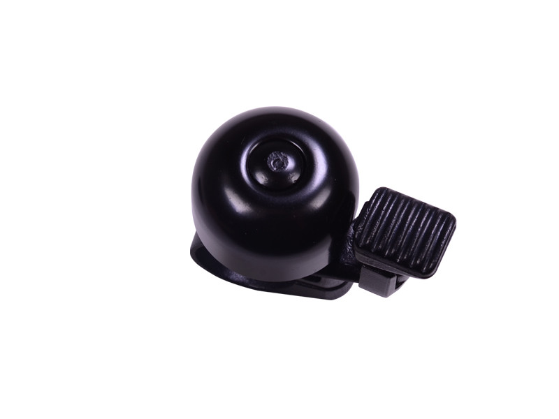 Simson fietsbel Mini 32mm, vaste kunststof bevestiging, zwart