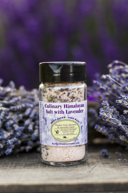 Culinary Himalayan salt with Lavender, 4.5 ounces