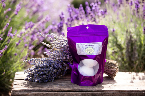 Bath Bombs, All-Natural Lavender-Lemongrass 