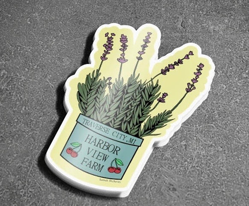 These stickers measure 2.25" wide by 3.5" high and are 100% waterproof, so put one on your water bottle, computer, or even your car to remind you of your favorite place!!