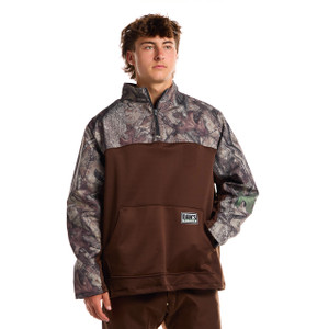 Briar ¼ Zip Pullover (Brown/Camo )