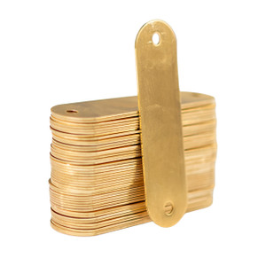 Blank Soft Brass Tag