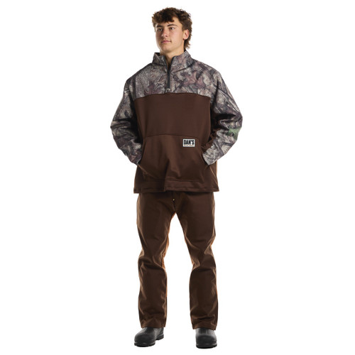 Briar ¼ Zip Pullover (Brown/Camo )