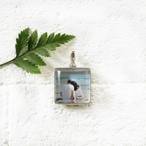 3/4" Sterling Silver Square Journey Locket
