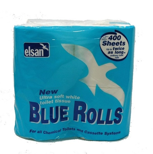 Elsan Blue Rolls 4x400 Sheets