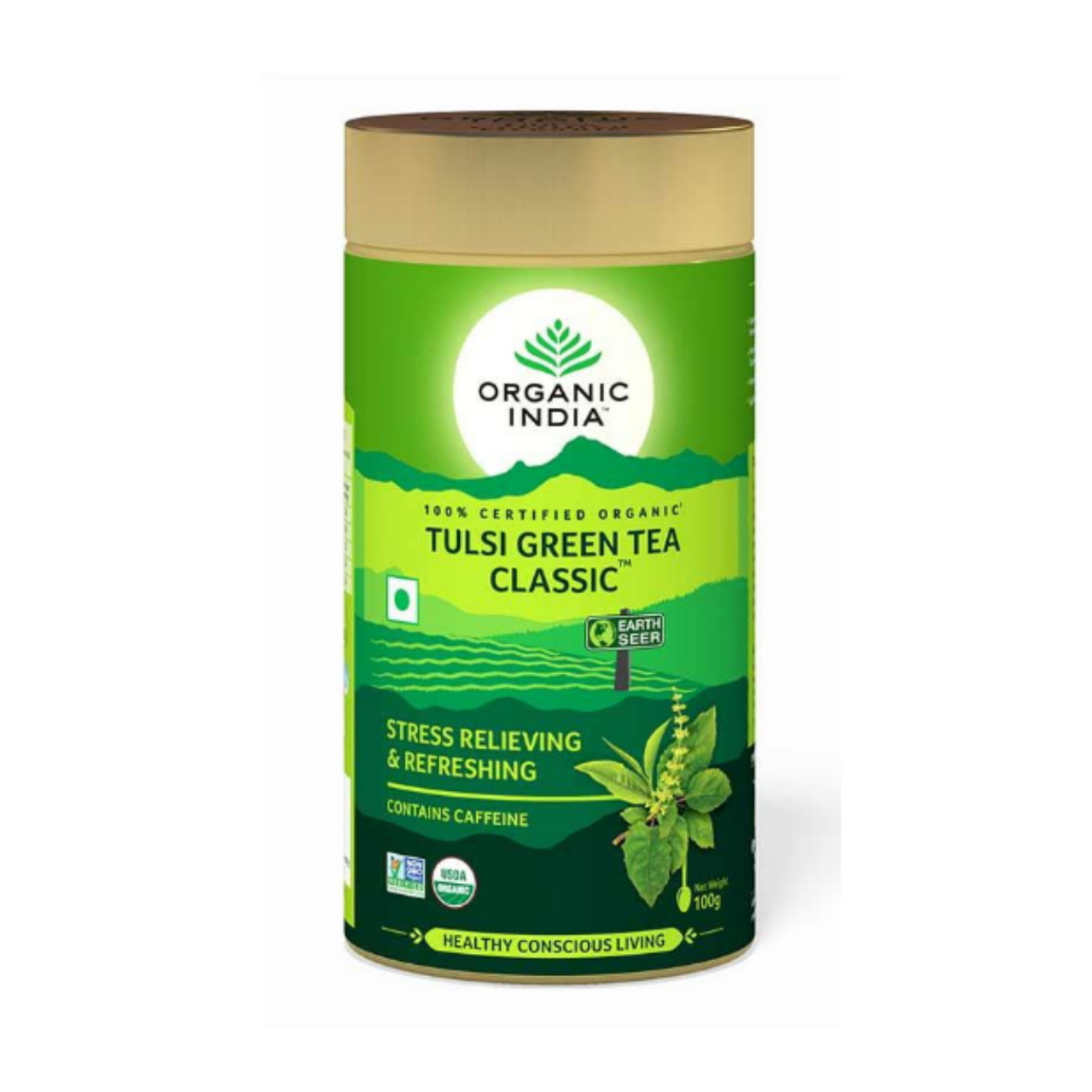 Organic India Tulsi Green Loose Tea 100g