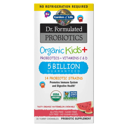 Garden of Life Dr Formulated Probiotics Organic Kids+ (Watermelon) - 30 chewables