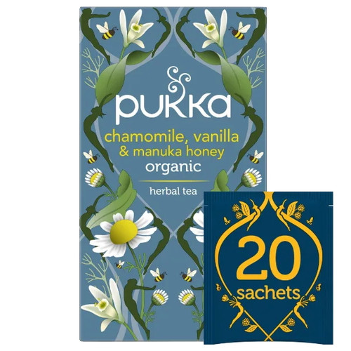 Pukka Chamomile, Vanilla and Manuka Honey Herbal Tea - 20 bags