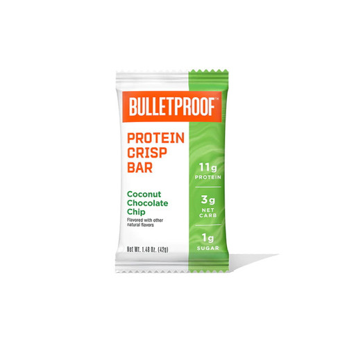 Bulletproof Protein Crisp Bar (Coconut Chocolate Chip) - Best Before 15 March 2024