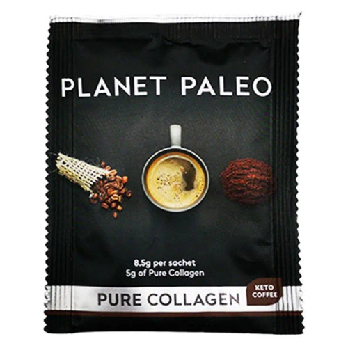 Planet Paleo Pure Collagen Hottie - Keto Coffee - 8.5g sachet BB 31 July 2024