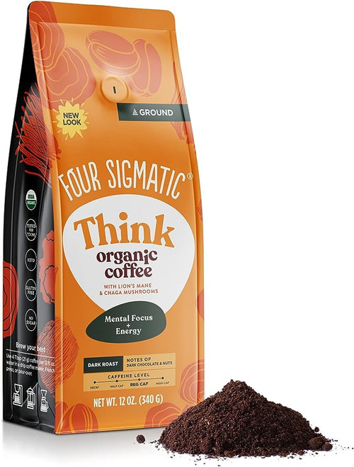 Four Sigmatic Think Organic Coffee with Lion's Mane & Chaga (Ground) - 340g
