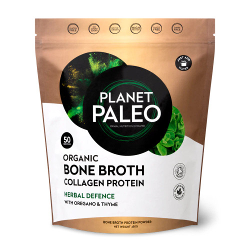 Planet Paleo Bone Broth Herbal Defence with Oregano & Thyme - 450g