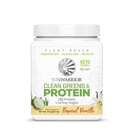 Sunwarrior Clean Greens Protein Tropical Vanilla - 300g