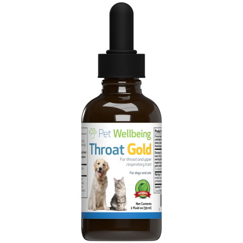 Pet Wellbeing Throat Gold for Cats and Dogs - 59ml