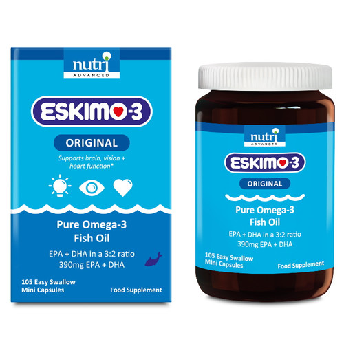 Eskimo 3 Fish Oil with Vitamin E - 105 capsules