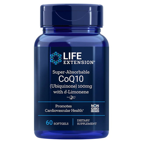 Life Extension Super-Absorbable CoQ10 (Ubiquinone) 100mg with d-Limonene - 60 softgels