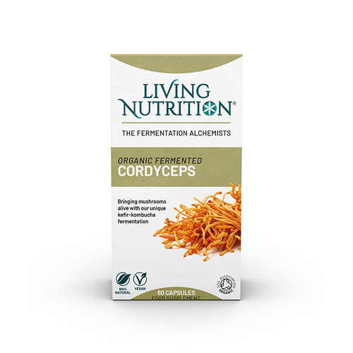 Living Nutrition Organic Fermented Cordyceps - 60 capsules