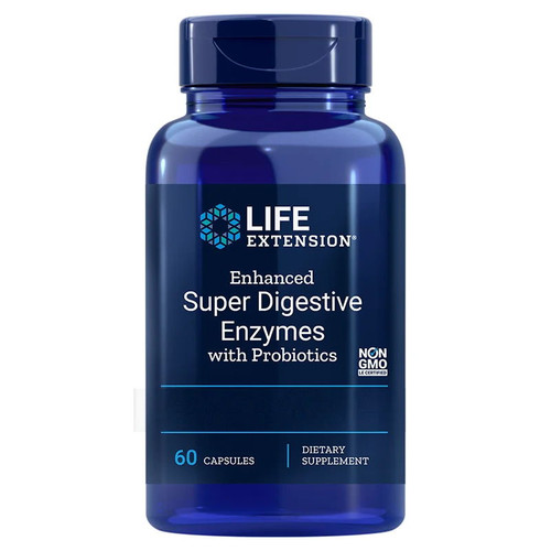 Life Extension Enhanced Super Digestive Enzymes with Probiotics - 60 veg caps