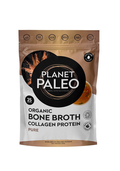 Planet Paleo Organic Bone Broth Collagen Protein (Pure) - 225g