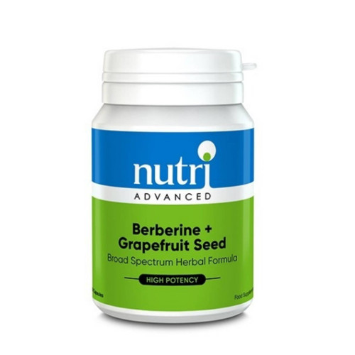 Nutri Advanced Berberine & Grapefruit Seed - 60 capsules - Best Before October 2023