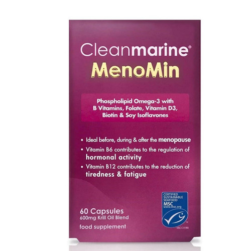 Cleanmarine Omega 3 MenoMin for Women - 60 capsules - Best Before December 2023