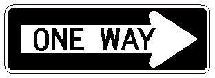 R6-1R -One Way Sign