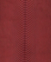 Python Skin Short-Tailed Matte Red