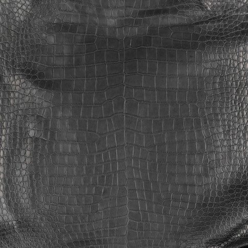 Porosus Crocodile – Black – Garment Grade