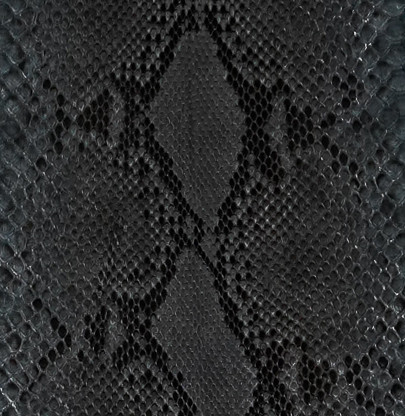 Python Skin Reticulated Matte Black