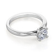 1ct Round Solitaire White Gold Engagement Ring (FG473)