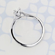 0.90 Ct. Pear Shape Moissanite Solitaire White Gold Engagement Ring (2006313)