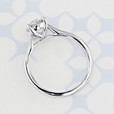 1.10 ct Round Shape Earth Mined Diamond Solitaire Platinum Engagement Ring (2006085)