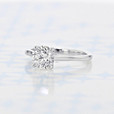 1.10 ct Round Shape Earth Mined Diamond Solitaire Platinum Engagement Ring (2006085)