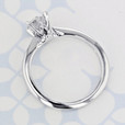 0.80 ct Round Shape Lab Cultivated Diamond Solitaire White Gold Engagement Ring (2004559)