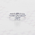 1.50 Ct. Solitaire Round Shape Moissanite White Gold Engagement Ring (2006112)