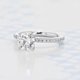 1.20 ct Round Shape Diamond Micro-Prong Platinum Engagement Ring (2004944)