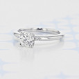 0.70 ct Round Shape Earth Mined Diamond Solitaire Platinum Engagement Ring (2006285)