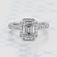 2.00 ct Emerald Shape Lab Cultivated Diamond Tacori RoyalT Platinum Engagement Ring (2006329)
