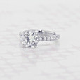 2.20 Ct. Round Shape Moissanite Gabriel NY Prong White Gold Engagement Ring (2005394)