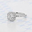 Halo Round Shape Diamond Engagement Ring (CR15HM)