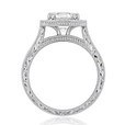 evertrue Engraved Halo Engagement Ring (EV58-ED)