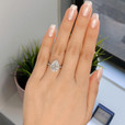 2 ct Pear Shape Halo White Gold Engagement Ring (31-799)