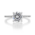 2 ct Round Micro-Prong White Gold Engagement Ring (FG88)