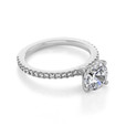 1.50 ct Round Micro-Prong White Gold Engagement Ring (FG91)