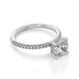 1.50 ct Round Gabriel Micro-Prong White Gold Engagement Ring (GC39S-150)