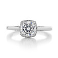 1 ct Tacori Dantela Platinum Engagement Ring (2620RDSM)